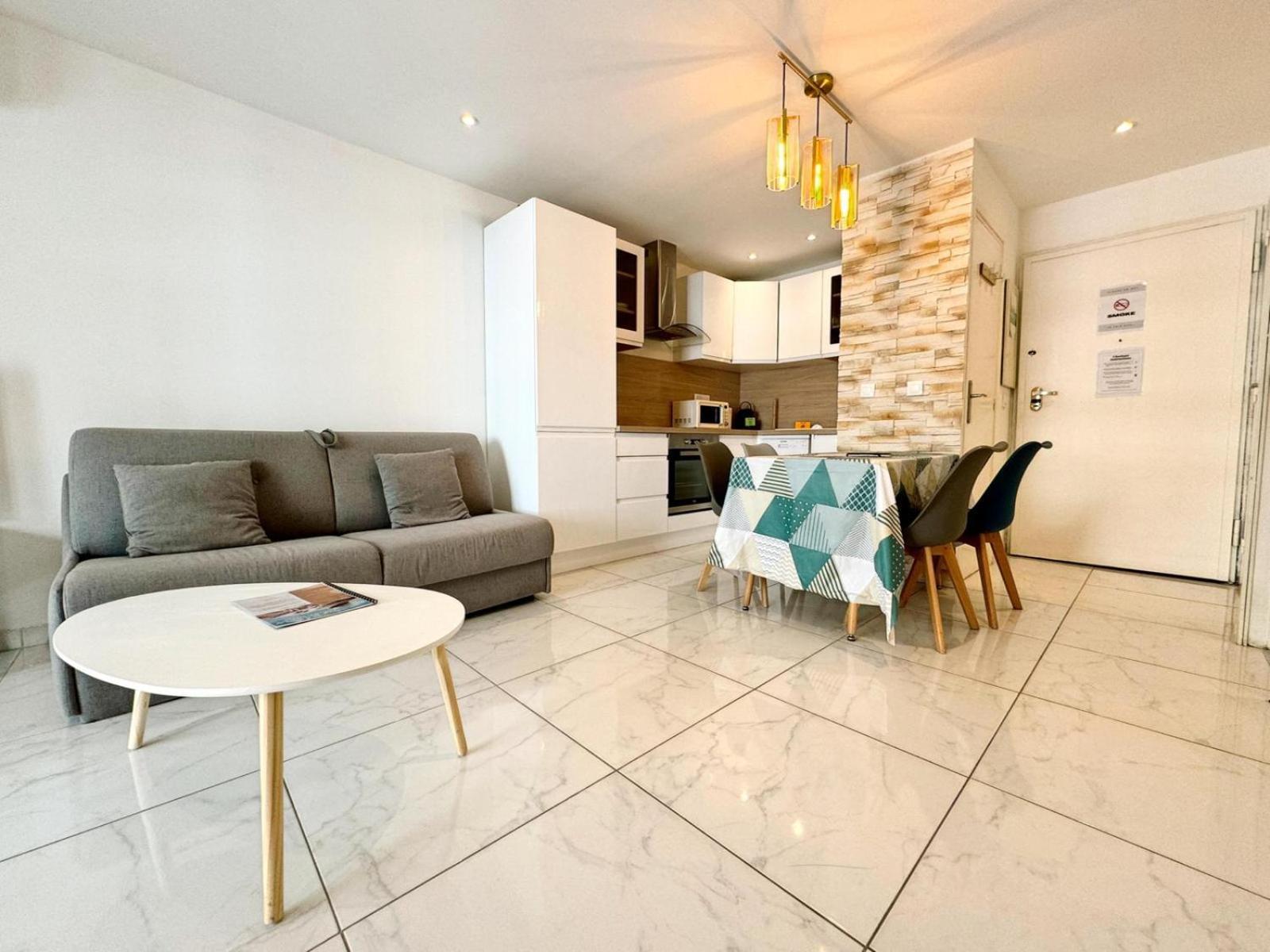 Villa D'Este - Apt 4 Prs - Clim - 300M Plage - Piscine-Parking En Option Juan-les-Pins Ngoại thất bức ảnh